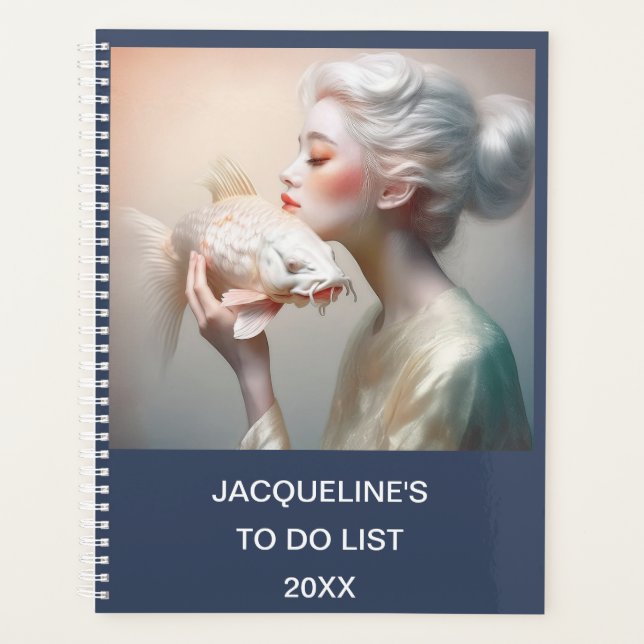 Personalized Winter Image To Do List Planer (Vorderseite)