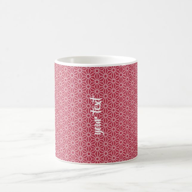 Personalized Winterberry & Pink Asanoha Kaffeetasse (Mittel)