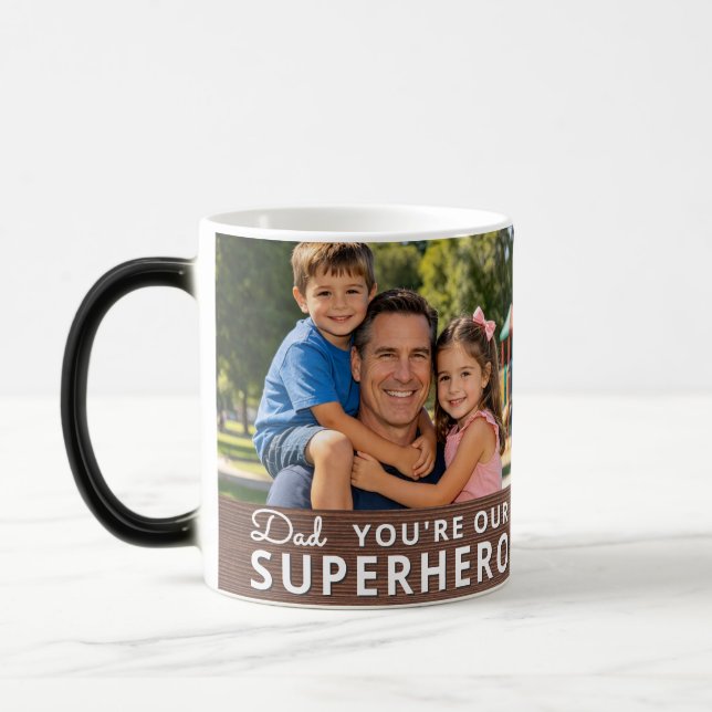 Personalized with 2 Photos and Text Verwandlungstasse (Links)