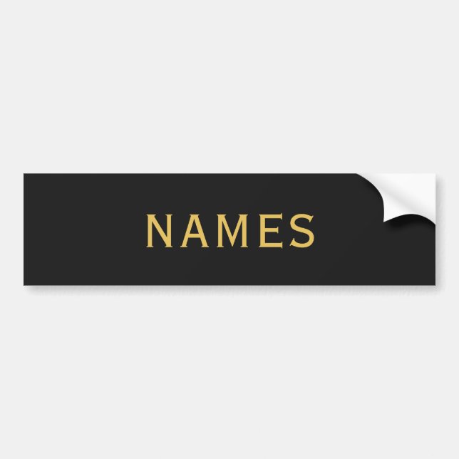 Personalized With Last Name or Nickname on Them Autoaufkleber (Vorne)