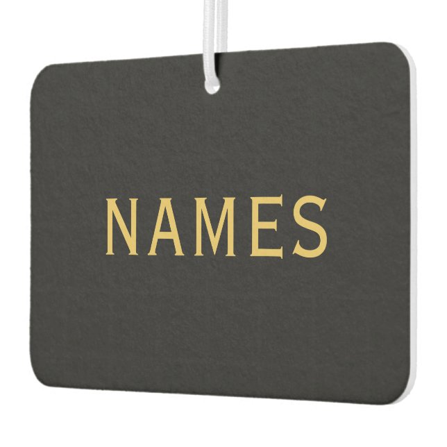 Personalized With Last Name or Nickname on Them Autolufterfrischer (Links)