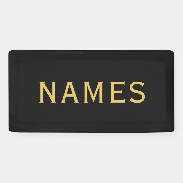Personalized With Last Name or Nickname on Them Banner (Horizontal)