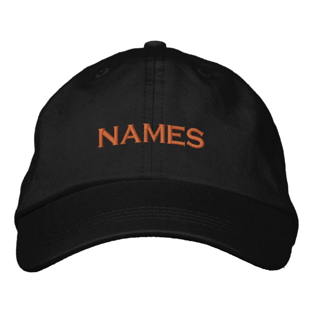 Personalized With Last Name or Nickname on Them Bestickte Baseballkappe (Vorderseite)