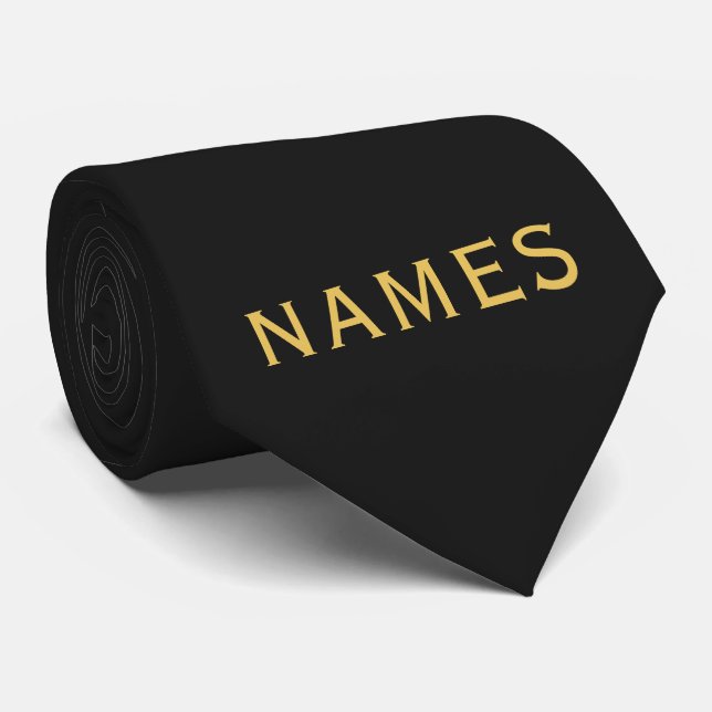 Personalized With Last Name or Nickname on Them Krawatte (Gerollt)