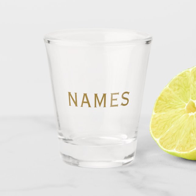Personalized With Last Name or Nickname on Them Schnapsglas (Vorderseite)