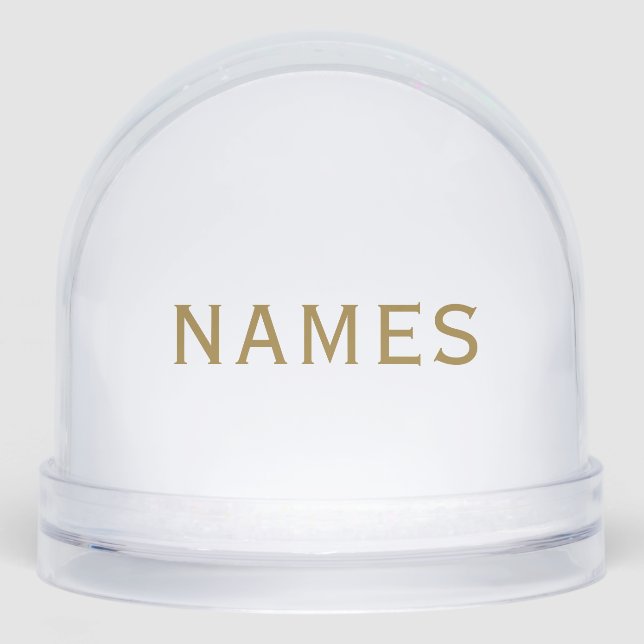 Personalized With Last Name or Nickname on Them Schneekugeln (Vorderseite)
