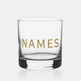 Personalized With Last Name or Nickname on Them Whiskyglas