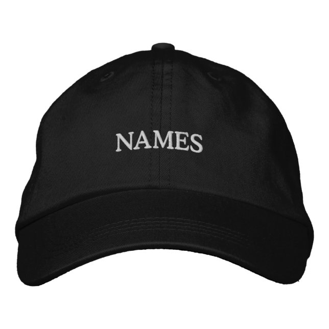 Personalized With Last or Nickname Name on Them Bestickte Baseballkappe (Vorderseite)