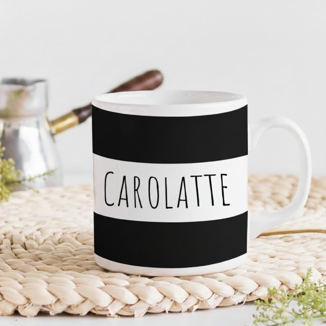 Personalized With Name Custom Black Kaffeetasse (Von Creator hochgeladen)