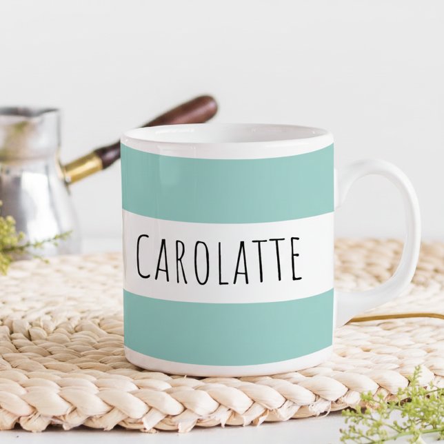 Personalized With Name Custom Mint Kaffeetasse (Von Creator hochgeladen)