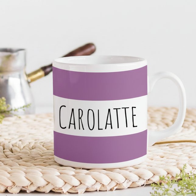 Personalized With Name Custom Plum Kaffeetasse (Von Creator hochgeladen)