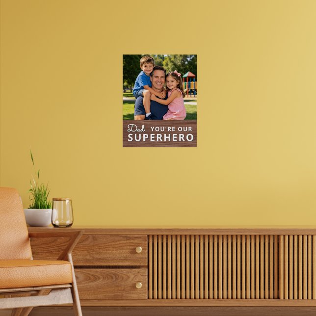 Personalized with photo and text poster (Wohnzimmer 2)