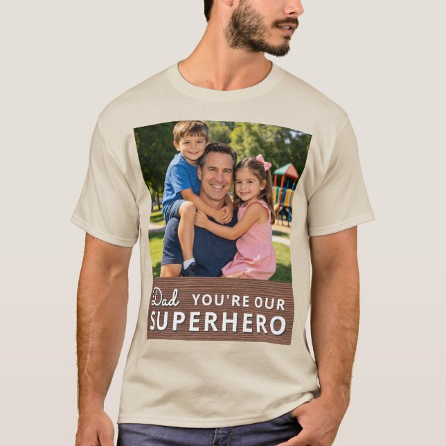 Personalized with photo and text T-Shirt (Vorderseite)