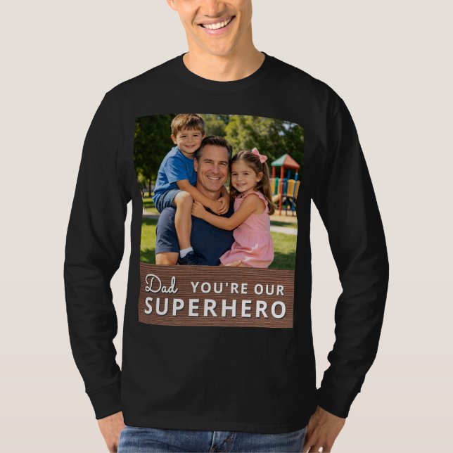 Personalized with photo and text T-Shirt (Vorderseite)