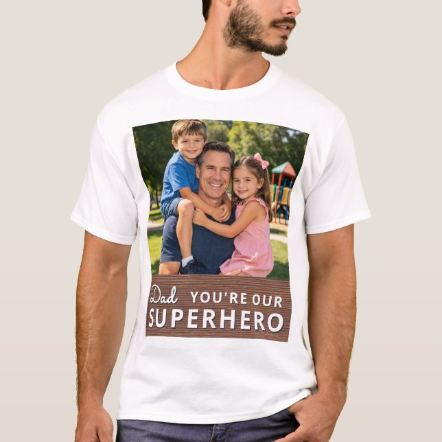 Personalized with photo and text T-Shirt (Vorderseite)