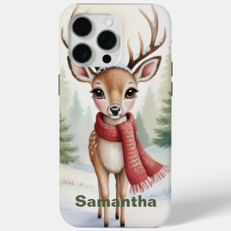 Personalized Woodland Winter, Farmhouse Xmas, Case-Mate iPhone Hülle