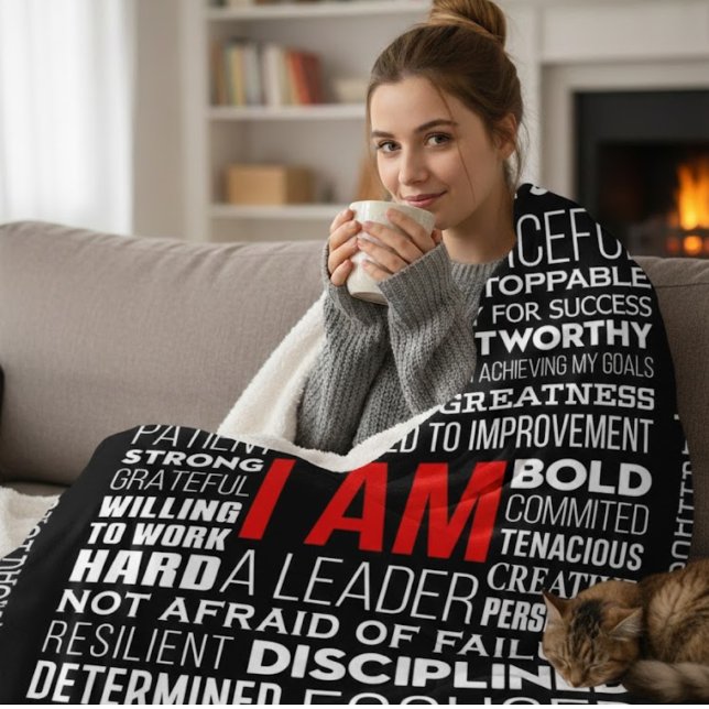 Personalized Word Cloud Sherpa Fleece Blanket (Von Creator hochgeladen)