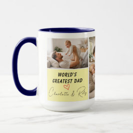 Personalized World's Greatest Dad Photo | Father’s Tasse