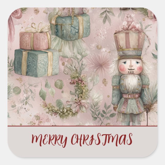 Personalized Xmas Sticker – Merry Christmas (Vorderseite)
