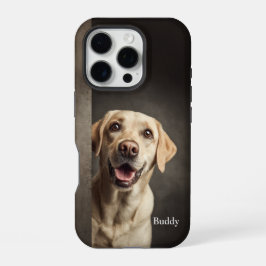 Personalized Yellow Lab Portrait iPhone 16 Pro Hülle
