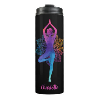 Personalized Yoga Thermal Tumbler – Add Your Name Thermosbecher