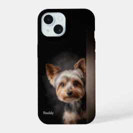 Personalized Yorkshire Terrier Portrait iPhone 15 Hülle