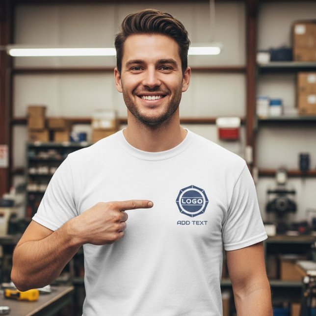 Personalized Your Logo Business T-Shirt (Von Creator hochgeladen)