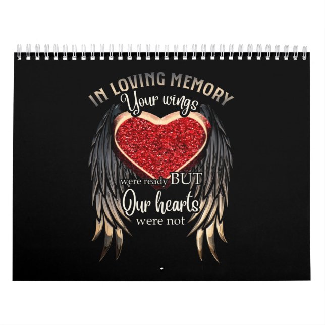 Personalized Your Wings Were Ready But Our Hearts Kalender (Titelbild)
