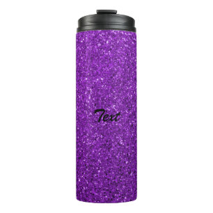 PersonalizedPurple Glitzer Individuelle Name Thermosbecher