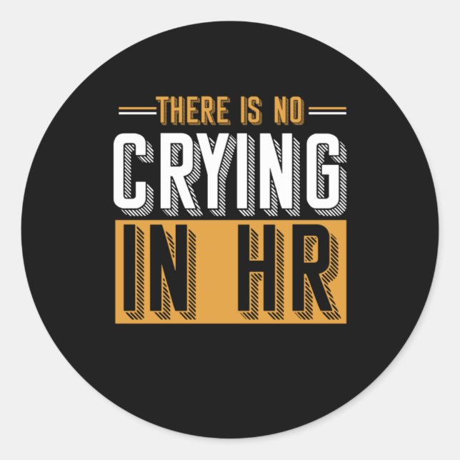 Personalmanager Mitarbeiter Management Admin Runder Aufkleber (Vorderseite)