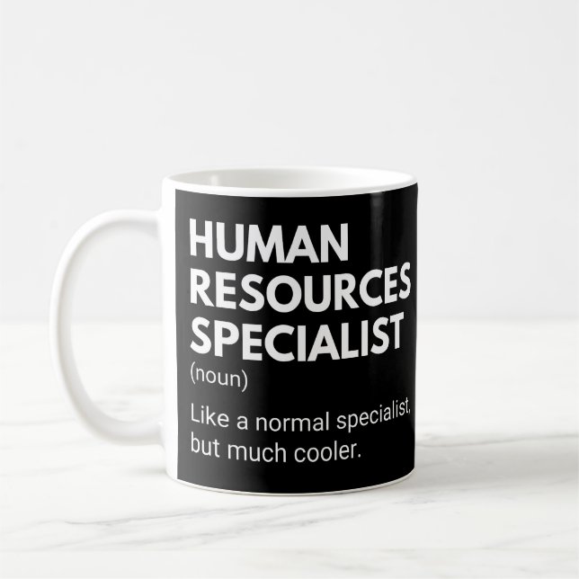 Personalspezialist Funny HR Expert Sprichwort Kaffeetasse (Links)