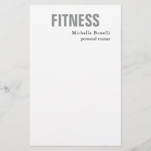 Personaltrainer Fitness Modern Elegant Briefpapier