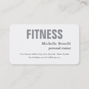Personaltrainer Fitness Modern Elegant Visitenkarte