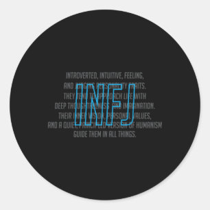 Personaltyp einführen runder aufkleber