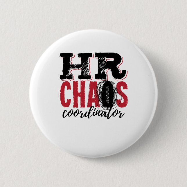 Personalverantwortlicher Chaos-Koordinator Button (Vorderseite)