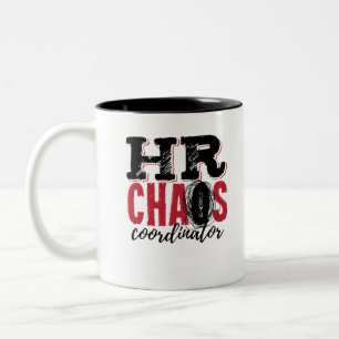 Personalverantwortlicher Chaos-Koordinator Zweifarbige Tasse