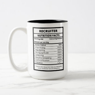 Personalvermittler und HR-Abteilungsleiter Cool Zweifarbige Tasse