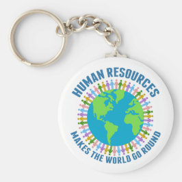 Personalwesen macht die Welt zum Global Go Round H Schlüsselanhänger