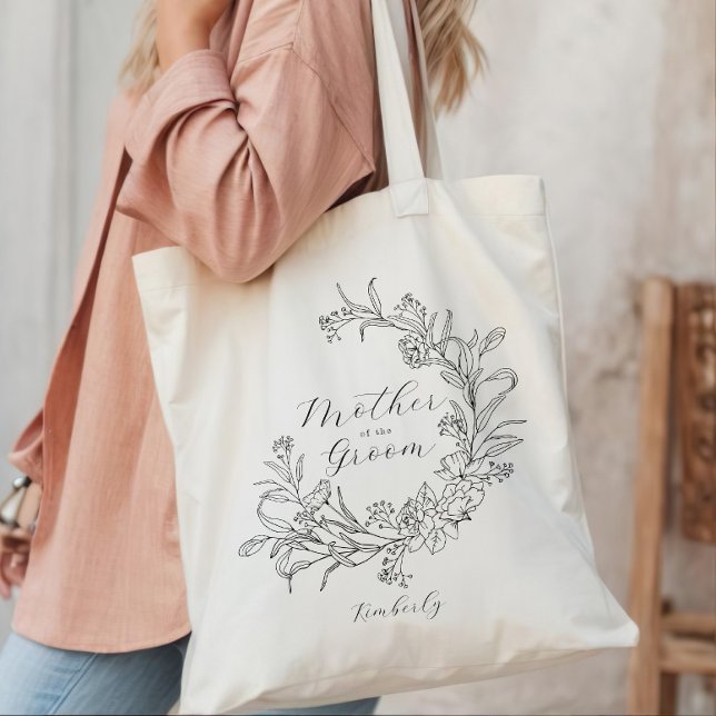 Personeller Blumenkranz Mutter des Bräutigams Tragetasche (Von Creator hochgeladen)