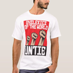 Personen mit Lesestörung der Welt lösen sich T-Shirt