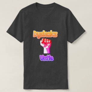 Personen mit Lesestörung lösen sich T-Shirt