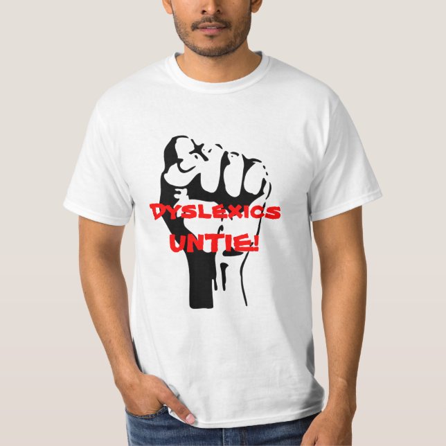 Personen mit Lesestörung lösen sich! T-Shirt (Vorderseite)