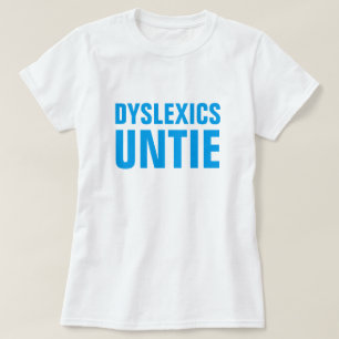 Personen mit Lesestörung lösen sich T-Shirt