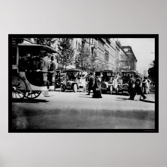 Personen und Verkehr in Berlin, Deutschland 1913 Poster (Vorne)