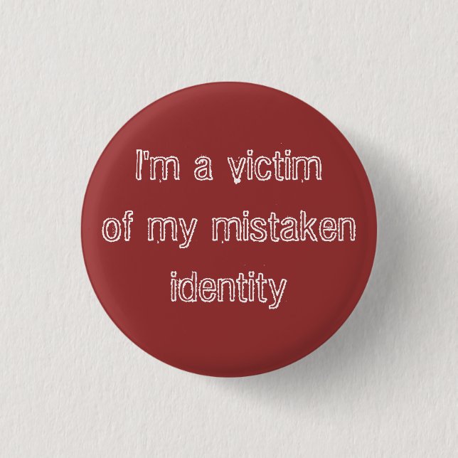 Personenverwechslung Button (Vorderseite)