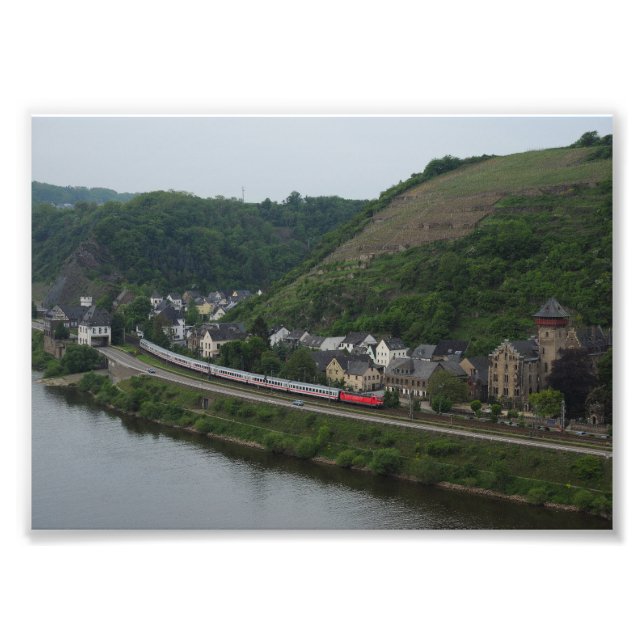 Personenzug in Kobern-Gondorf Fotodruck (Vorne)