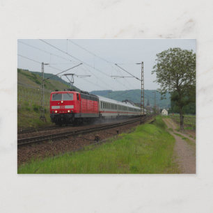 Personenzug in Pommern Postkarte