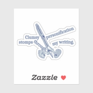 Personification Funny Creative Writing Aufkleber