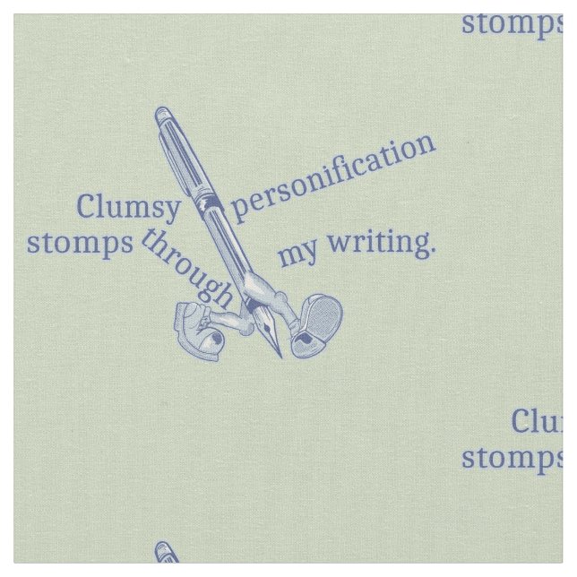 Personification Funny Creative Writing Stoff (Nahaufnahme)
