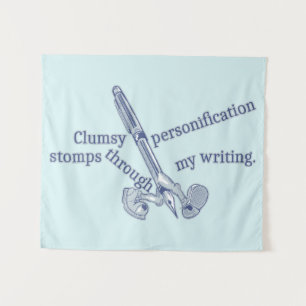 Personification Funny Creative Writing Wandteppich